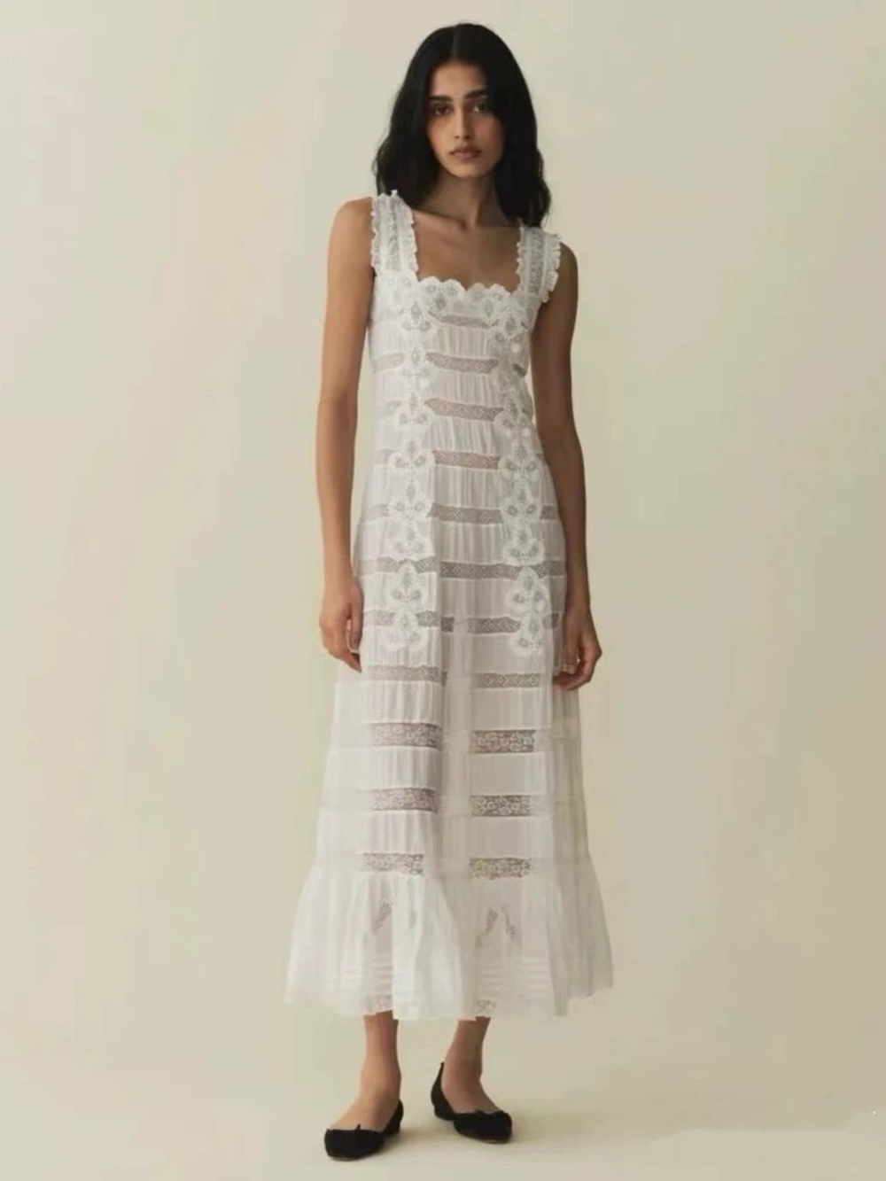 Doen White Lace Maxi Dress - Picture 2 of 16